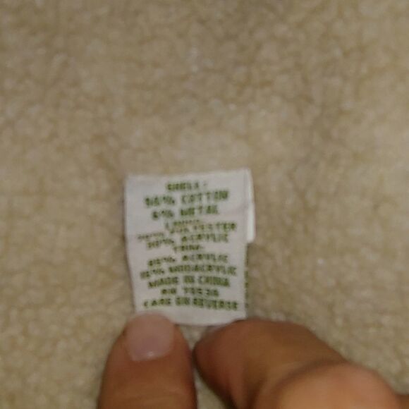 Orvis Vintage Penny Lane Faux Fur Shearling Coat Medium Cotton blend Boho Chic. - Picture 7 of 8